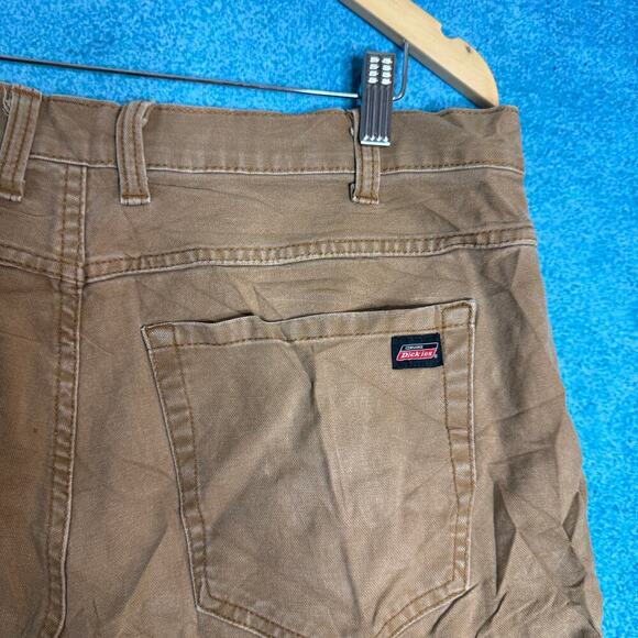 Vintage Dickies Carpenter Jorts Mens 34 Tan Y2K Utility Work Shorts 34x10 - Picture 14 of 16